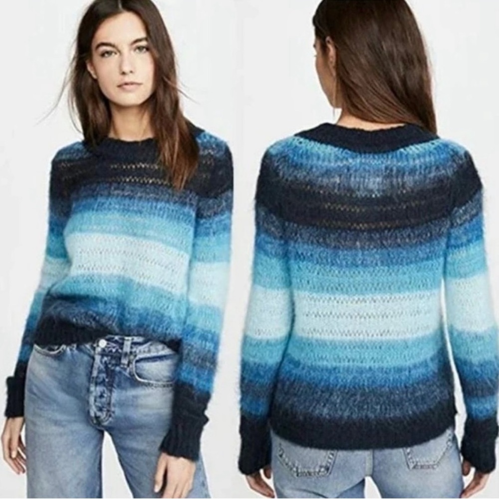 Ba&sh Paris Women's Boo Sweater in Ombre Blue, Size XS